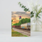 Urban Steam Punk Sunset Briefkaart (Staand voorkant)