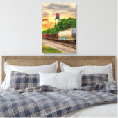 Urban Steam Punk Sunset Canvas Afdruk (Insitu (Slaapkamer))