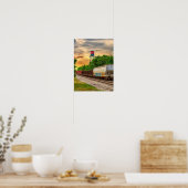 Urban Steam Punk Sunset Poster (Keuken)