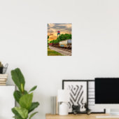 Urban Steam Punk Sunset Poster (Thuiskantoor)