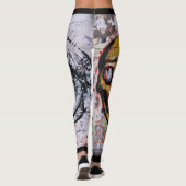 Urban Street Art Design Leven en dood Leggings (Achterkant)