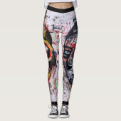 Urban Street Art Design Leven en dood Leggings (Voorkant)