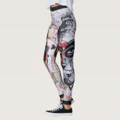 Urban Street Art Design Leven en dood Leggings (Links)