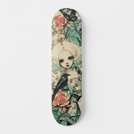 Urban Street Art Geïnspireerd Gothic Girly Girl Persoonlijk Skateboard
