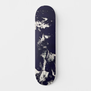 Urban Street Art Geïnspireerd Grijze Wolf Howling Persoonlijk Skateboard