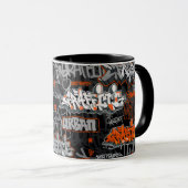 Urban Street Art Graffiti Collage Mok (Voorkant rechts)