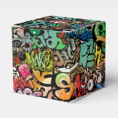 Urban street art Graffiti karakters patroon Bedankdoosjes (Voorkant Zijde)