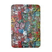 Urban street art Graffiti: patroon Badmat (Voorkant Verticaal)