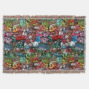 Urban street art Graffiti: patroon Deken