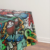 Urban street art Graffiti: patroon Tafelkleed (Voorbeeld)