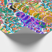 Urban Street Art Graffiti Pattern Wrapping Paper Cadeaupapier (Hoek)