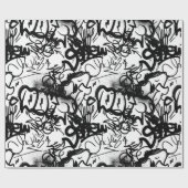 Urban Street Art Graffiti Pattern Wrapping Paper Cadeaupapier (Vlak)