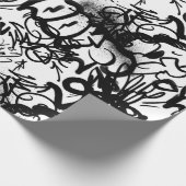 Urban Street Art Graffiti Pattern Wrapping Paper Cadeaupapier (Hoek)