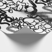Urban Street Art Graffiti Pattern Wrapping Paper Cadeaupapier (Hoek)