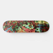 Urban Street Art inspireerde Abstracte Grunge Persoonlijk Skateboard (Horizontaal)