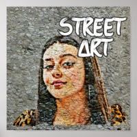 Urban Street Art Portret Wall Decor