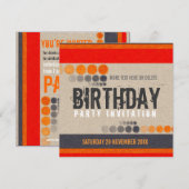 Urban Street Birthday Party Invitation Kaart (Voorkant / Achterkant)