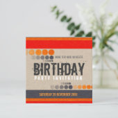 Urban Street Birthday Party Invitation Kaart (Staand voorkant)