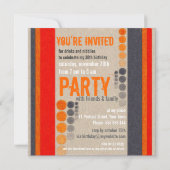 Urban Street Birthday Party Invitation Kaart (Achterkant)
