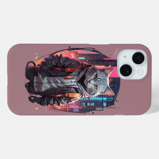 Urban Street Cat Design Case-Mate iPhone Case (Achterkant (horizontaal))