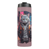 Urban Street Cat Design Thermosbeker (Voorkant)