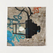 Urban Street Lamp en Graffiti Wandkleed (Voorkant (horizontaal))