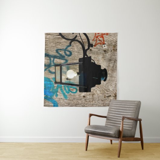 Urban Street Lamp en Graffiti Wandkleed (In Situ (horizontaal))