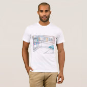 Urban Street Scene Mannen T-shirt (Voorkant volledig)