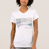 Urban Street Scene Womens T-Shirt (Voorkant)