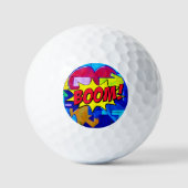 Urban Street Style - Boem! Comic Book Pop Art Golfballen (Voorkant)