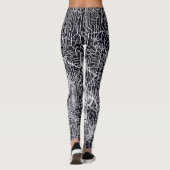 Urban Street Style Circuit Board Grunge Pattern Leggings (Achterkant)
