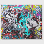 Urban street style graffiti party cadeaupapier (Vlak)