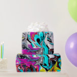 Urban street style graffiti party cadeaupapier<br><div class="desc">Gooi een urban graffiti streetstyle party met kleurrijke abstracte kunstzinnige cadeauverpakking.</div>