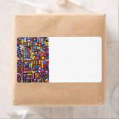 Urban Street Two-Modern Bauhaus Geometric Art Etiket (Insitu)