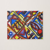 Urban Street Two-Modern Bauhaus Geometric Art Legpuzzel (Horizontaal)