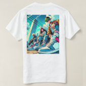 Urban Streetwear Vibes – Graffiti stijl kunst T-shirt (Design achterkant)
