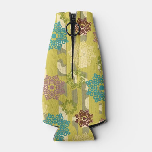 Urban Stripes Abstract Flower Pattern Flesjeskoeler (Achterkant)