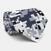 Urban Style Gray Digital Camouflage Stropdas (Opgerold)