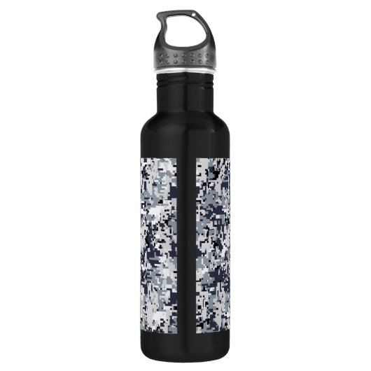 Urban Style Gray Digital Camouflage Waterfles (Achterkant)