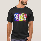 Urban Style Rap R&B  Retro Fresh Graffiti T-shirt (Voorkant)