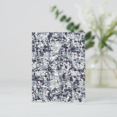 Urban Style Silver Digital Camouflage Briefkaart (Staand voorkant)