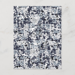Urban Style Silver Digital Camouflage Briefkaart