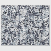 Urban Style Silver Digital Camouflage Cadeaupapier (Vlak)