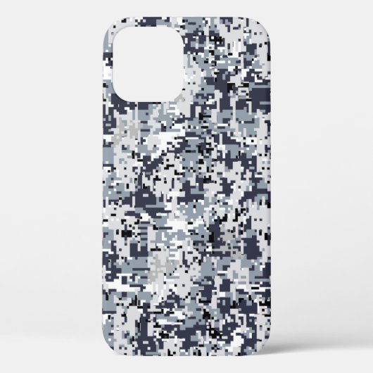 Urban Style Silver Digital Camouflage Decor Case-Mate iPhone Case (Achterkant)