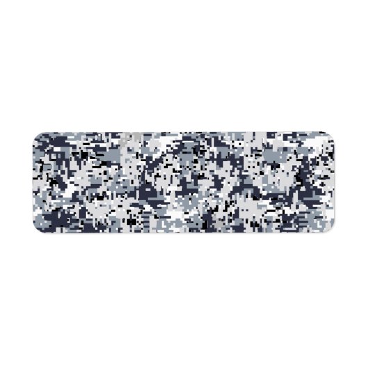 Urban Style Silver Digital Camouflage Etiket (Voorkant)