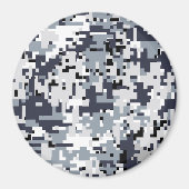 Urban Style Silver Digital Camouflage Magneet (Voorkant)