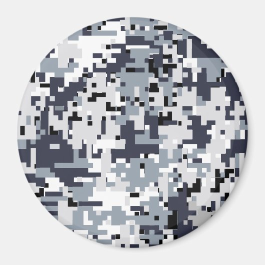 Urban Style Silver Digital Camouflage Magneet (Voorkant)