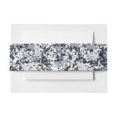 Urban Style Silver Digital Camouflage Uitnodigingen Wikkel (Voorkant Voorbeeld)