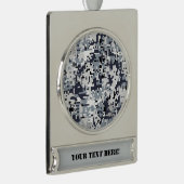 Urban Style Silver Digital Camouflage Verzilverd Banner Ornament (Rechts)