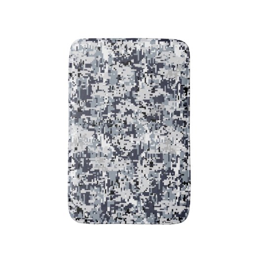 Urban Style Silver Gray Digital Camouflage Badmat (Voorkant Verticaal)